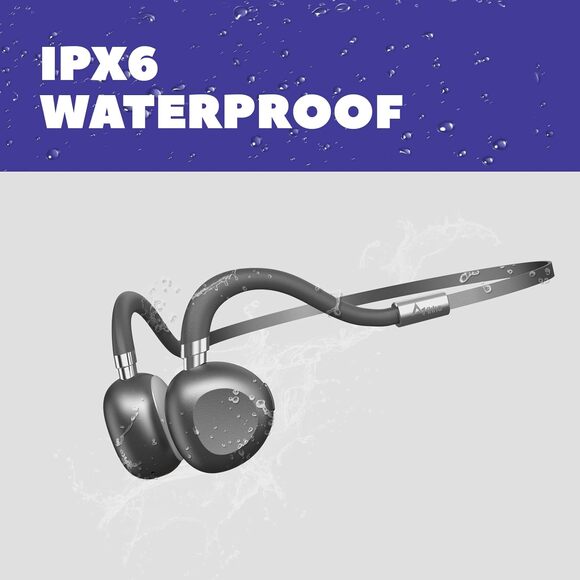 Ikko Breezy ITG01 Bone Conduction Bluetooth Wireless Headphones | White | IPX6 - Picture 3 of 6